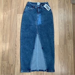Princess Polly Maxi Denim Skirt